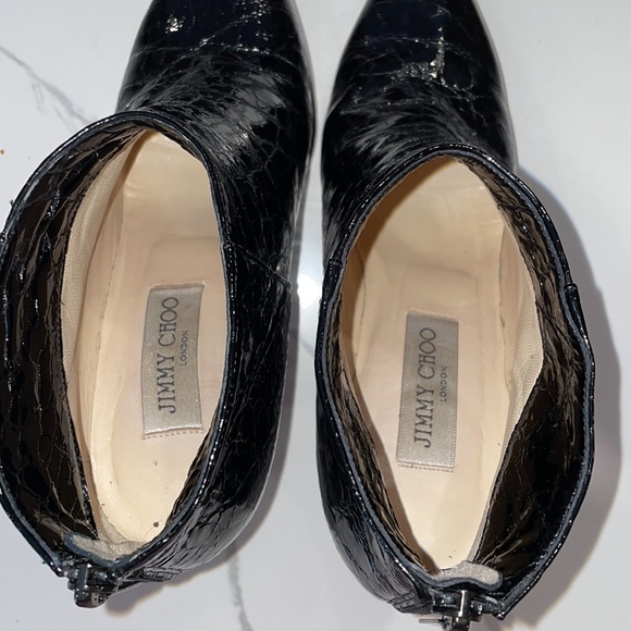 Jimmy Choo Patent Leather Ankle Boots - Picture 7 of 12